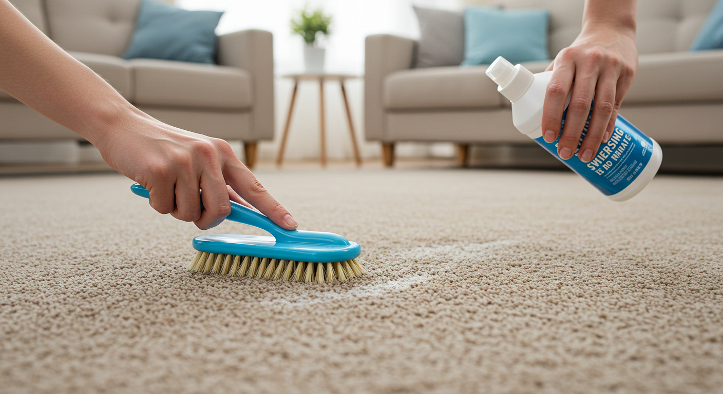 Cách tẩy vết bẩn trên thảm dễ dàng và hiệu quả