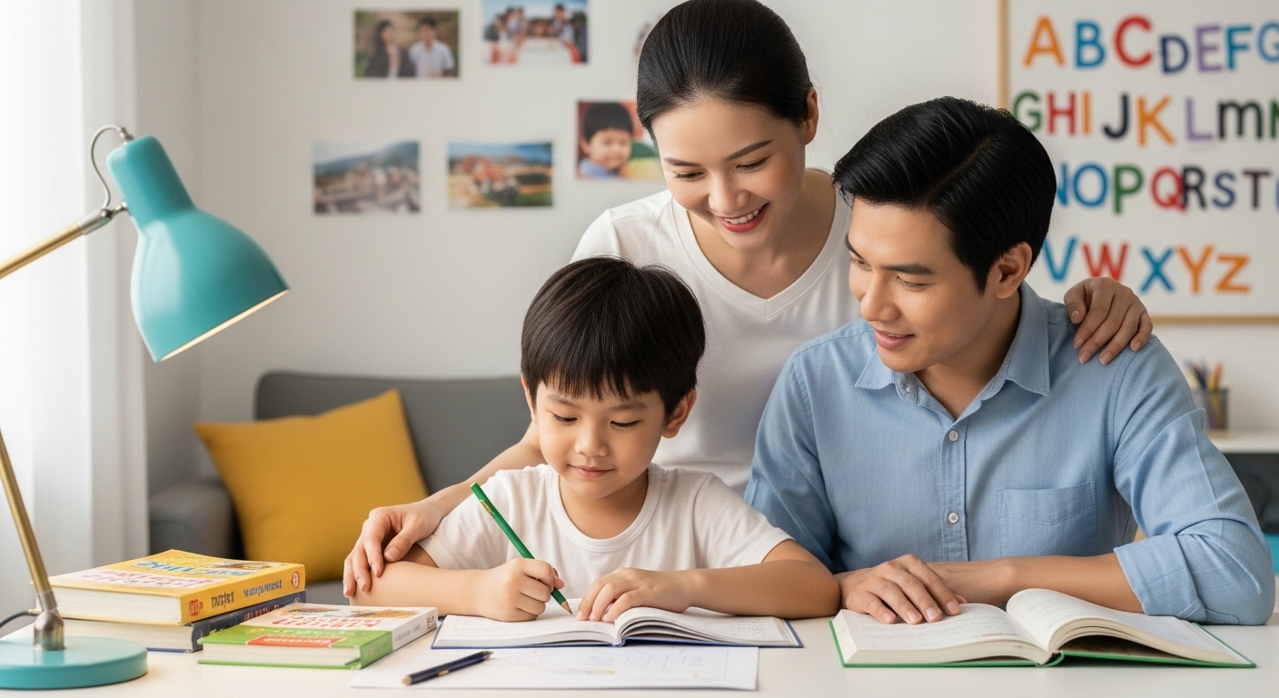 Làm Sao Để Hỗ Trợ Con Học Tốt Trong Môi Trường Song Ngữ Mỹ – Việt?