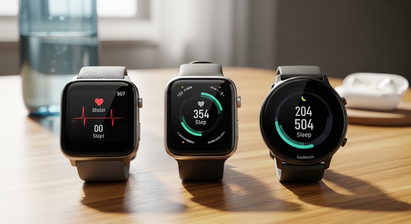 So Sánh Các Thiết Bị Theo Dõi Sức Khỏe Phổ Biến: Fitbit, Apple Watch, Garmin