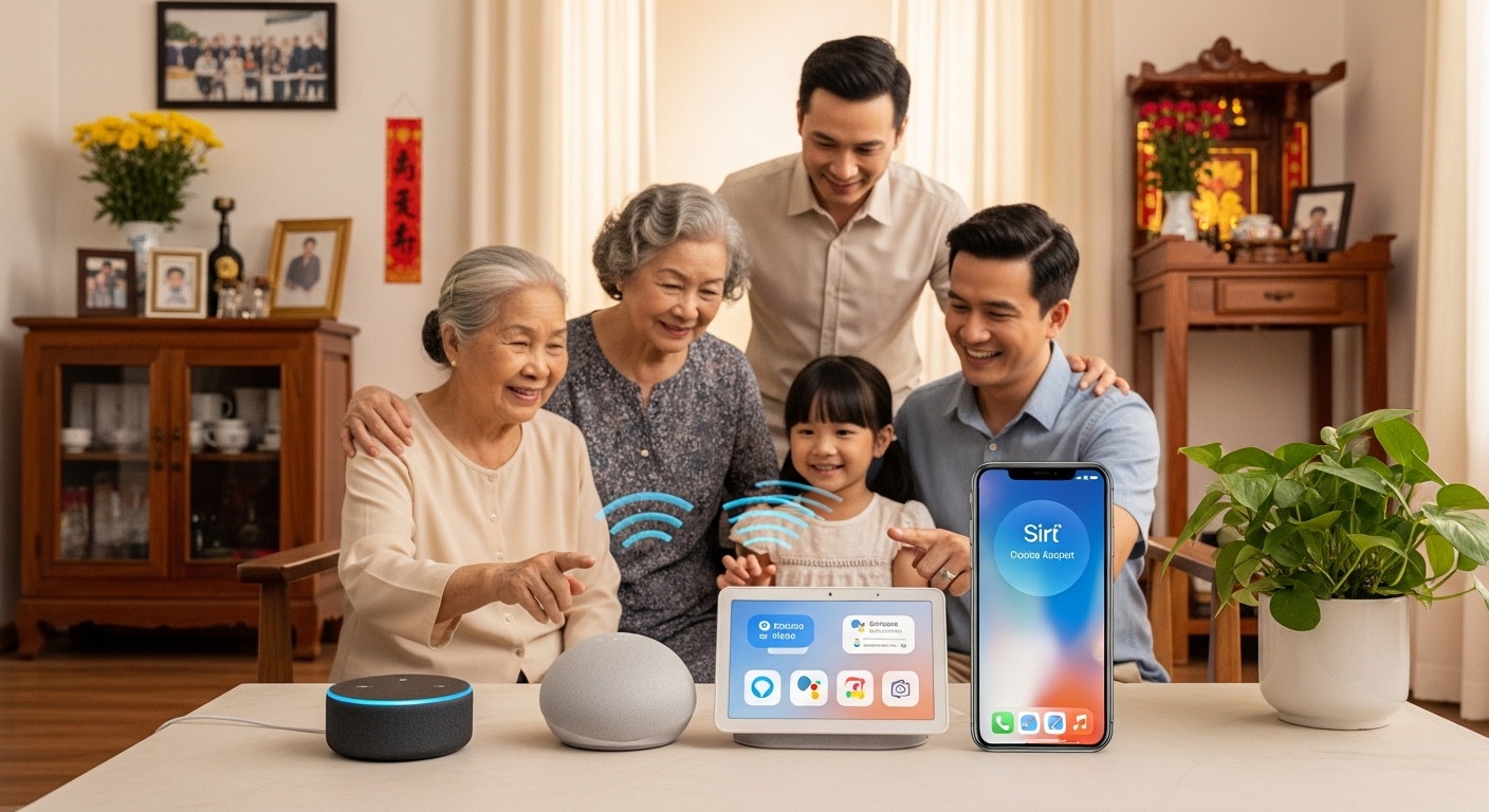 Thiết Bị Trợ Lý Ảo Nào Phù Hợp Cho Gia Đình Người Việt: Alexa, Google Home Hay Siri?