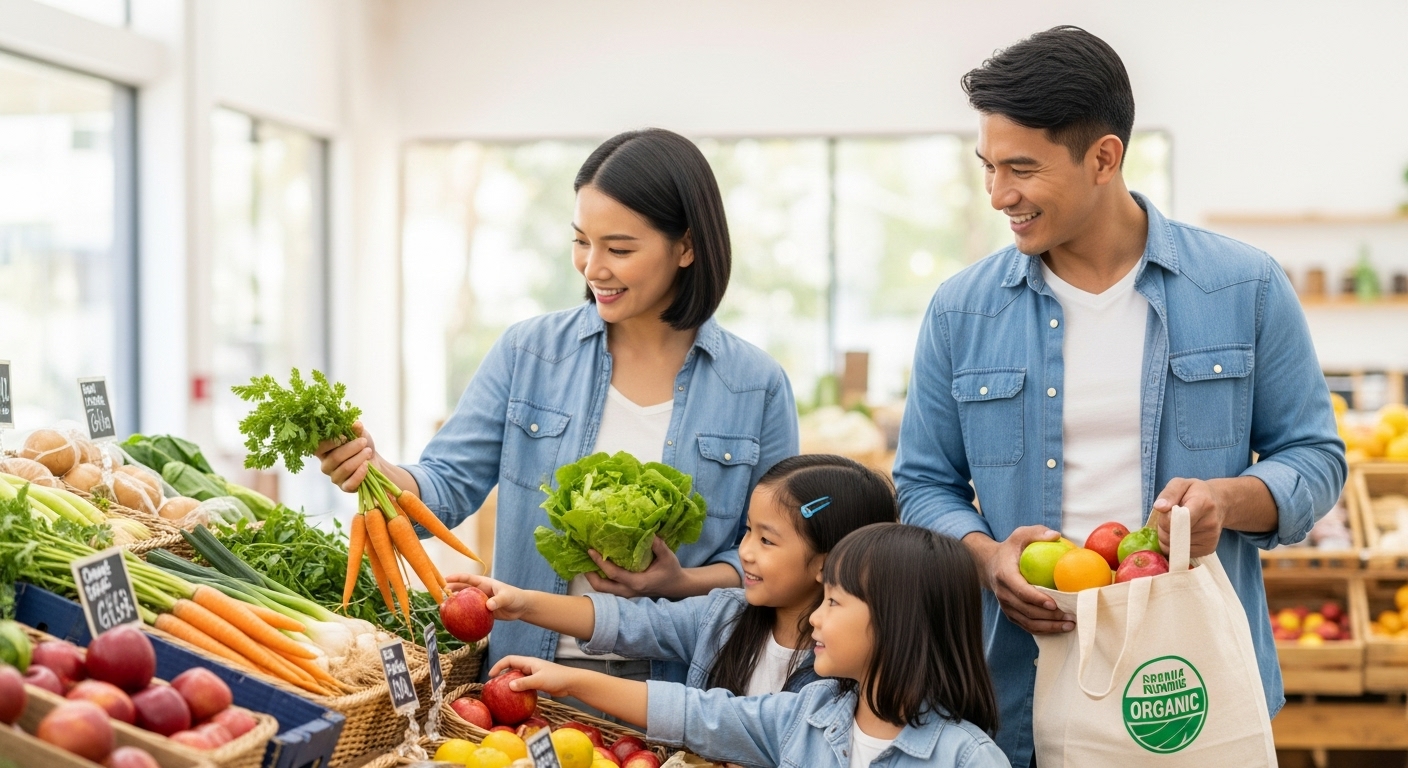 Cách lựa chọn thực phẩm hữu cơ và an toàn cho gia đình tại Mỹ