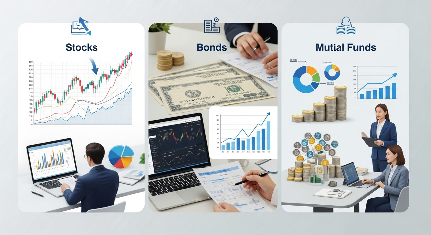 So sánh các loại hình đầu tư phổ biến: Cổ phiếu, trái phiếu, quỹ mở