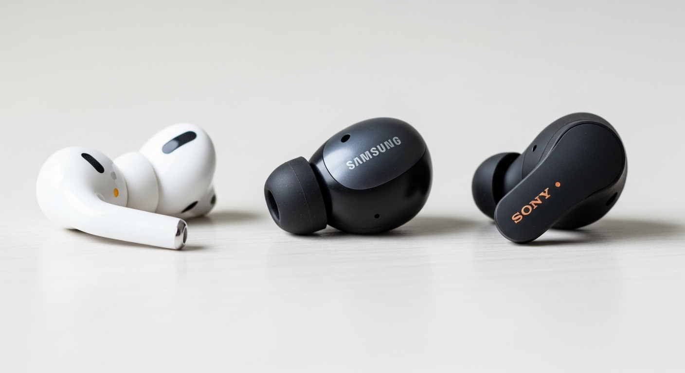 So sánh tai nghe không dây phổ biến: Apple AirPods, Samsung Galaxy Buds và Sony WF-1000XM4