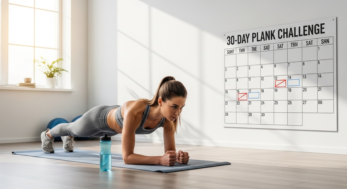Thử thách 30 ngày tập plank hiệu quả cho cả cơ thể