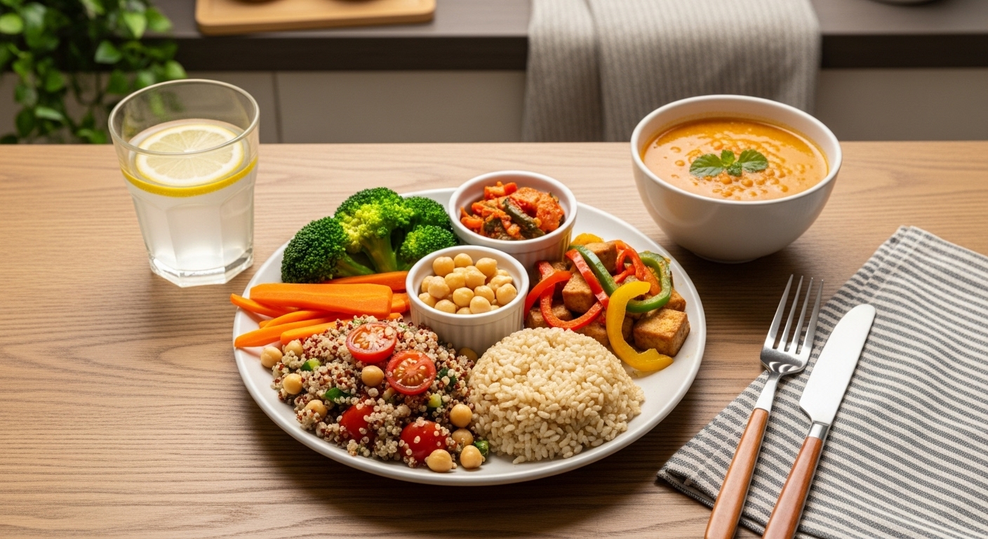 Thực đơn ăn chay cân đối dinh dưỡng cho người mới bắt đầu