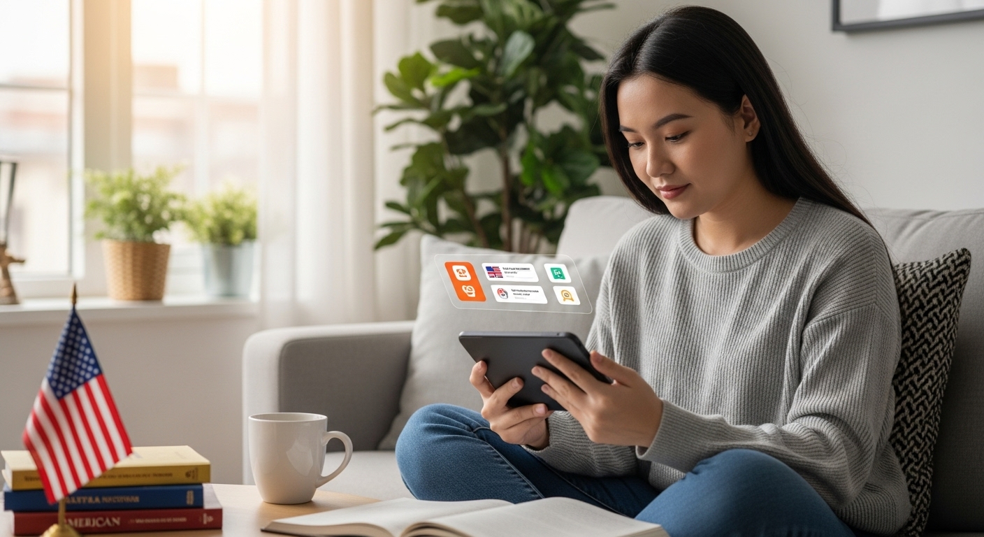Ứng dụng học tiếng Anh hiệu quả cho người Việt tại Mỹ: Công nghệ và phương pháp