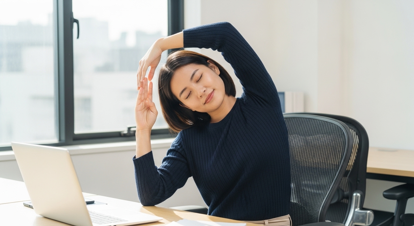 Yoga cho dân văn phòng: 5 bài tập chống mỏi vai gáy sau giờ ngồi lâu