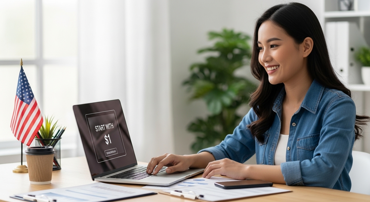 Hướng dẫn mở tài khoản đầu tư chỉ với 1 đô cho người Việt tại Mỹ