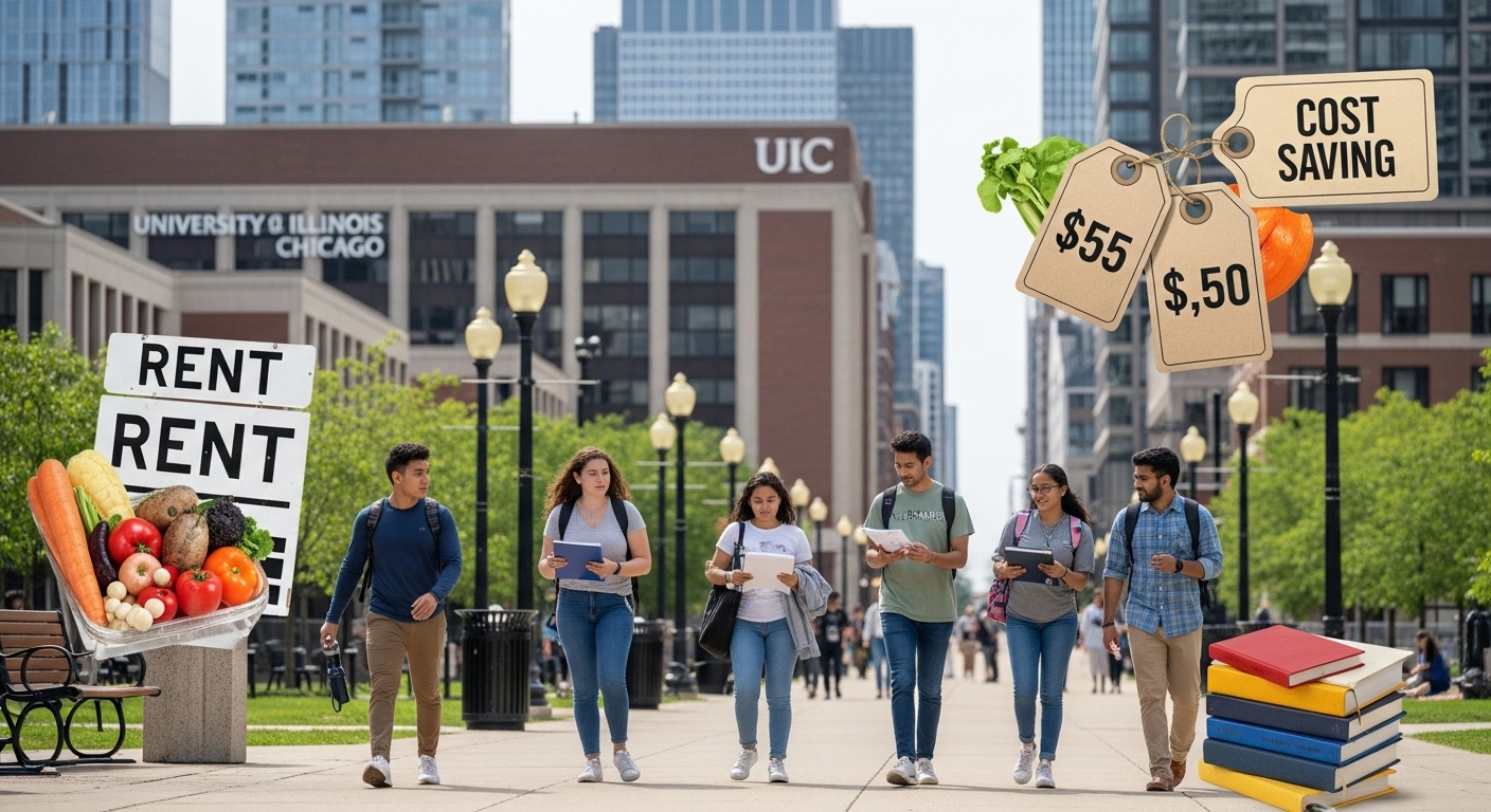 Chi phí sinh hoạt Illinois Chicago 2025: Học phí UIC và 10 cách tiết kiệm thông minh