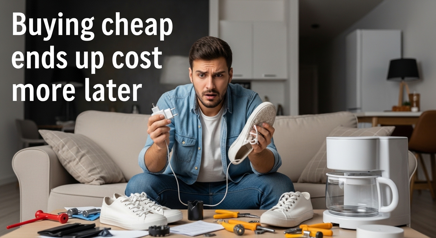 7 sai lầm “mua rẻ để tiết kiệm” khiến bạn tốn kém gấp đôi về sau 7 sai lầm “mua rẻ để tiết kiệm” khiến bạn tốn kém gấp đôi về sau