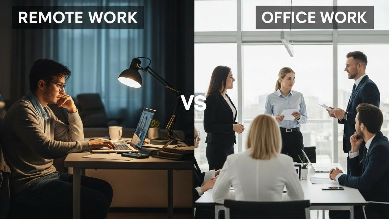 So Sánh Làm Việc Từ Xa Và Làm Việc Văn Phòng: Vì Sao Làm Việc Trực Tiếp Kiếm Nhiều Tiền Hơn?